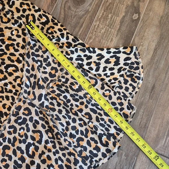 Australian Brand Into Asymmetrical Ruffle Hem Animal Print Skirt, Size 2 - Picture 6 of 9